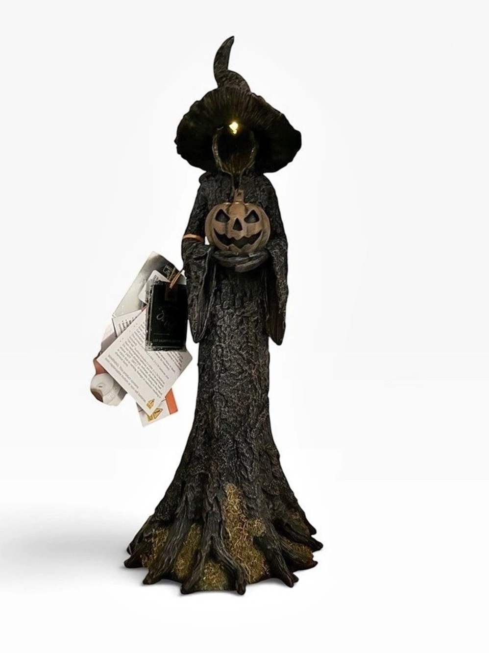 TikTok viral faceless Witch 2 ft LED Halloween Decor spooky nights moss tree